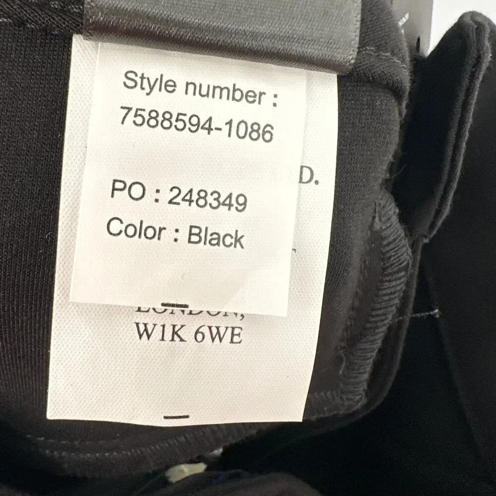PAIGE NWT Winona Split Front Flare Pant in Black // 00